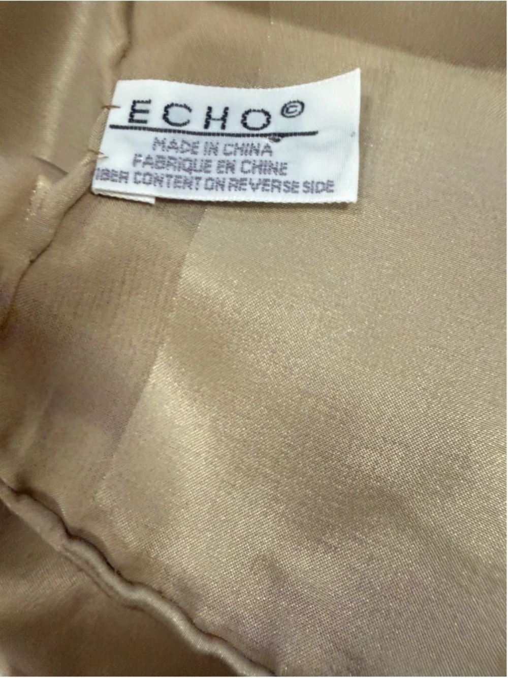 Women's Echo Silk Scarf One Size Beige